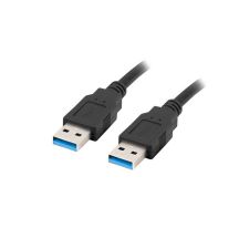 LANBERG USB-A 3.0 Stecker/Stecker Kabel 1 m Schwarz CA-USBA-30CU-0010-BK
