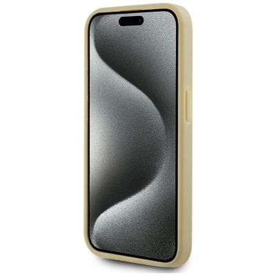 5. Karl Lagerfeld Wrinkled Metal Signature iPhone 15 Pro Max Hülle - Gold