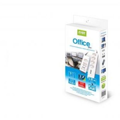 Ever OFFICE PLUS Weiße 7 x 250 V Netzsteckdose
