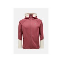 Bluza męska PEAK PERFORMANCE M Rider Essentials Midlayer Zip Hood kolor czerwony