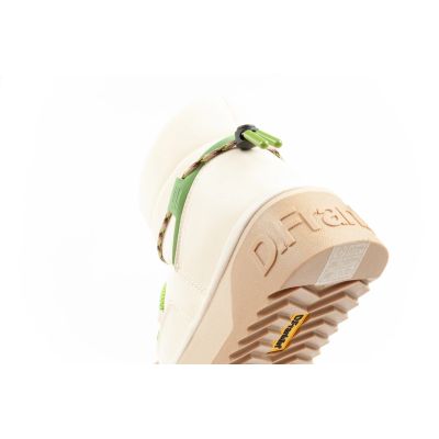 7. Damen Winter Schneestiefel D.Franklin modische Fell isolierte Stiefeletten Beige Grün