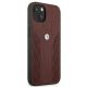 3. BMW Leather Curve Perforate Case für iPhone 13 mini – Rot