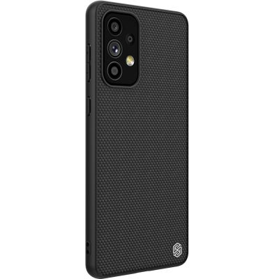4. Nillkin Textured Case robuste, verstärkte Hülle mit Gelrahmen und Nylonrückseite für Samsung Galaxy A73 schwarz