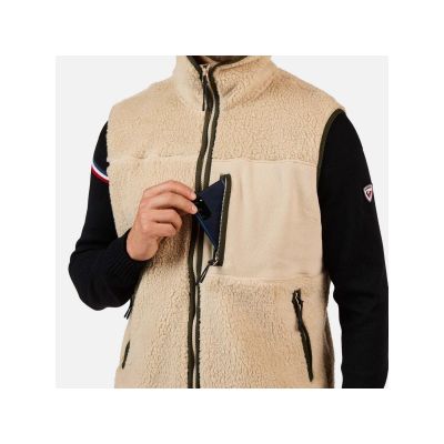 4. ROSSIGNOL Herren-Trainingsweste aus Sherpa-Fleece, Grau