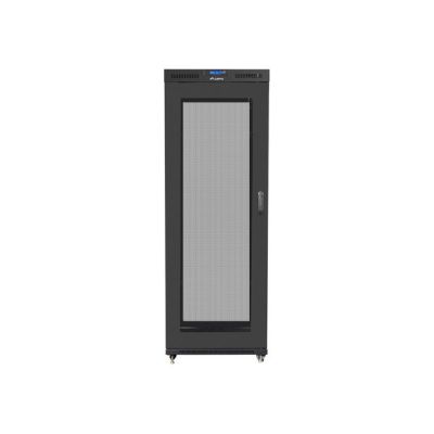 3. LANBERG Standschrank 19" 42U 800X1000 Lochtür LCD Schwarz FF01-8042-23BL (Flachverpackung)