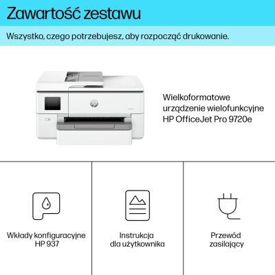 84. HP OfficeJet Pro 9720e Kabelloser Multifunktions-Farbdrucker, Duplexdruck; Kopieren, Scannen