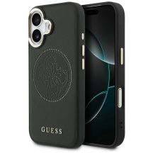 Guess Perforierte 4G MagSafe Hülle für iPhone 17 - Schwarz