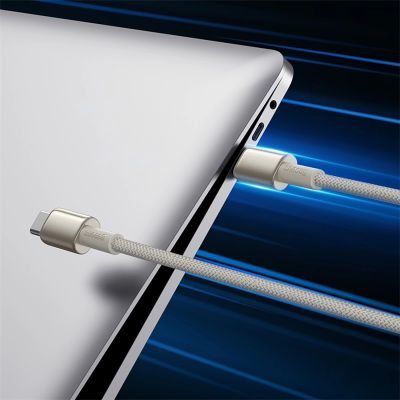 5. Baseus Tungsten Gold USB-C / USB-C-Kabel 100 W 1 m – Gold