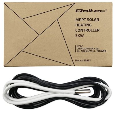 9. Qoltec Wechselrichter Solar-Warmwasserbereiter ECO Solar Boost MPPT Bypass LCD 3kW/4kW Wi-fi