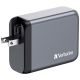 9. Verbatim GaN GNC-100 4-Port 100W/USB A/C Netzteil (EU/UK/US)