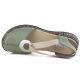 3. Rieker 46461-52 Grüne Ledersandalen mit geschlossener Zehenpartie