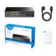 4. CUDY GS1010PS2 8-Port-GbE-PoE-Switch mit 2 Ports
