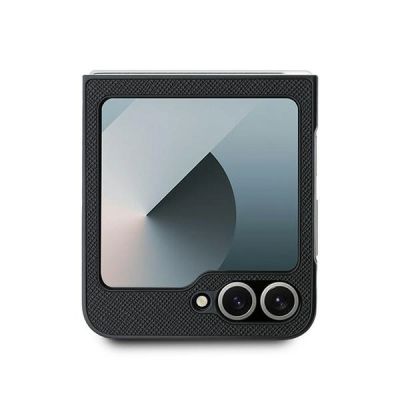 3. Karl Lagerfeld Saffiano Metal Pin Hülle für Samsung Galaxy Z Flip 6 – Schwarz