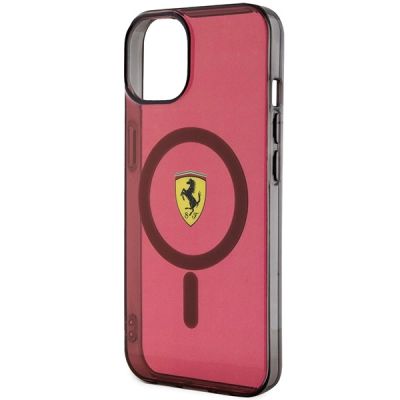6. Ferrari FEHMP14SURKR iPhone 14 6.1" rot/rot Hardcase Translucent Magsafe