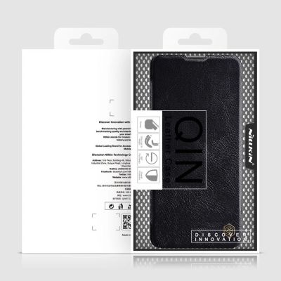 5. Nillkin Qin Case Hülle für Xiaomi Redmi Note 11 Pro+ (China) / Redmi Note 11 Pro (China) / Mi11i HyperCharge Kameraschutz Holster Cover Flip Case Schwarz