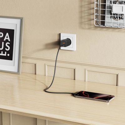 7. Tech-Protect NCM33W 2-Port PD33W/QC3.0 Wandladegerät - schwarz