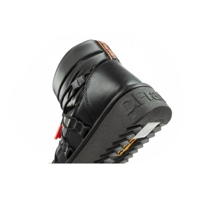7. D.Franklin Damen Schneestiefel Winter Modische Isolierte Stiefeletten Schwarz
