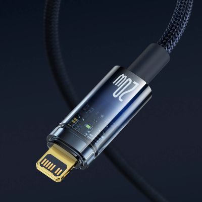 17. Baseus CATS000003 Lightning – USB-C-Kabel 20 W 480 Mbit/s 1 m – blau