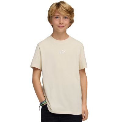 Puma ESS Small No. 1 Logo Centered Tee für Kinder Beige 692975 87