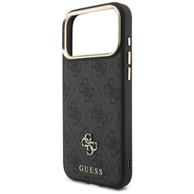 6. Guess 4G Hülle mit MagSafe-Portemonnaie für iPhone 18 Pro Max / 17 Pro Max – Schwarz