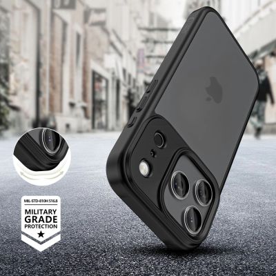 3. Tech-Protect MagMat Case für iPhone 17 Pro Max - Mattschwarz