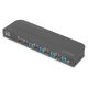 12. Digitus KVM-Switch, 4-Port, 4K 60 Hz, 4 x DP-Eingang, 1 x DP/HDMI-Ausgang