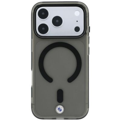 3. BMW M IML MagSafe Hülle mit mattiertem Metalllogo und Zierleisten für iPhone 18 Pro / 17 Pro – Schwarz