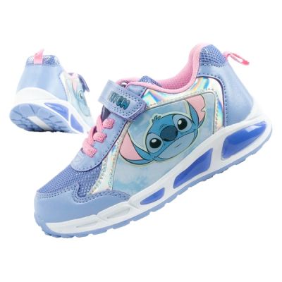 Leomil Stitch Kinder Sportschuhe Leichte Sneakers mit Klettverschluss LED