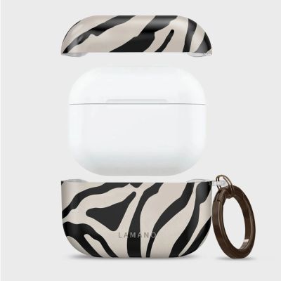 5. Tech-Protect Lamano Hülle für AirPods Pro 3 – schwarz und beige