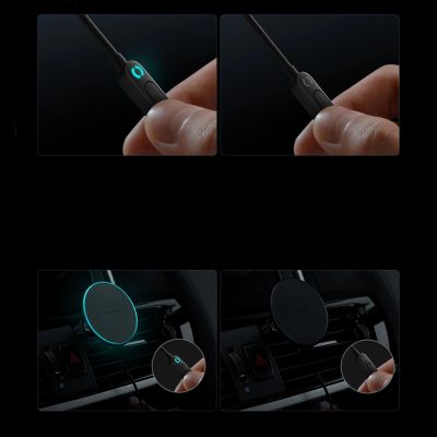 13. MagSafe 15W USB C 25W Baseus CW01 induktives Autoladegerät - Schwarz