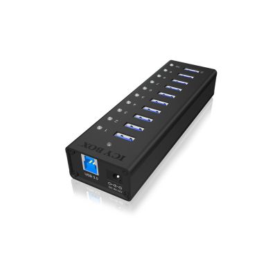 4. ICY BOX IB-AC6110 USB 3.2 Gen 1 (3.1 Gen 1) Typ-B 5000 Mbit/s Schwarz