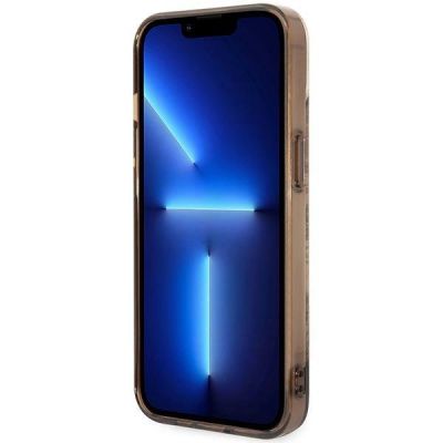 5. Guess GUHCP14MHGPLHC iPhone 14 Plus 6,7" ockerfarbene Hardcase-Porzellankollektion