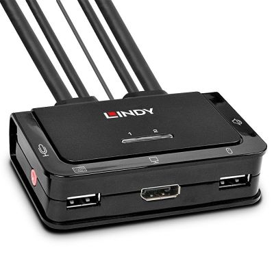 Lindy 42344 KVM-Switch Rack-Montageoptionen Schwarz