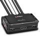 Lindy 42344 KVM-Switch Rack-Montageoptionen Schwarz