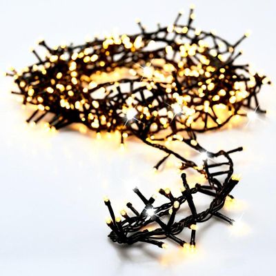 20. WEIHNACHTSLICHTER LICHTERKETTE 750 LED FLASH WARMWEISS