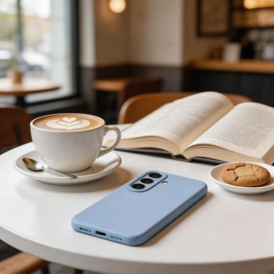 5. Tech-Protect Silikon-MagSafe-Hülle für Samsung Galaxy S26 – Blau