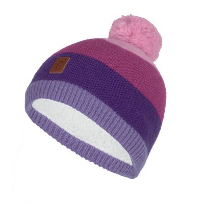 Trollkids Kinder Gryllefjord Bommelmütze mit Pompom, Pink/Lila (987-243)