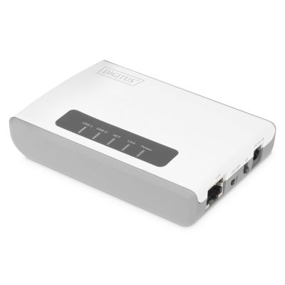 13. DIGITUS Multifunktions-Netzwerkserver, drahtlos, 2 Ports, USB 2.0, 300 Mbit/s DN-13024