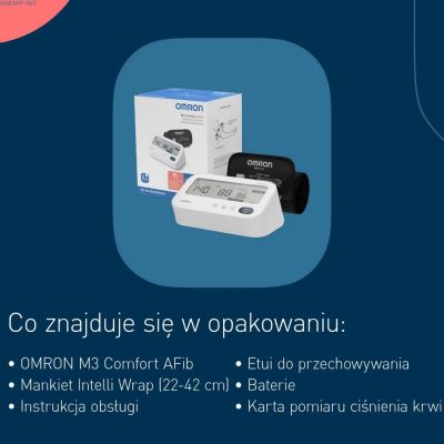 6. Omron M3 COMFORT AFIB Blutdruckmessgerät + Netzteil