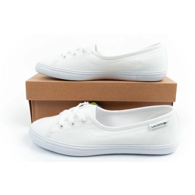 9. Lacoste Damen-Sneaker Median Ballerinaschuhe weiß