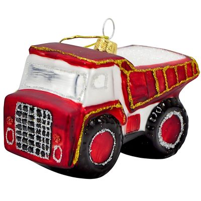 3. GLAS-CHRISTBAUMSCHMUCK IN FORM EINES KIPPLASTERS MICA