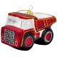 3. GLAS-CHRISTBAUMSCHMUCK IN FORM EINES KIPPLASTERS MICA