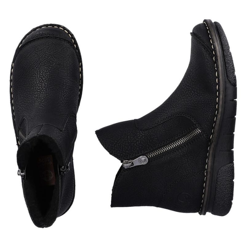 32. Bequeme isolierte Stiefeletten Rieker W RKR612 schwarz