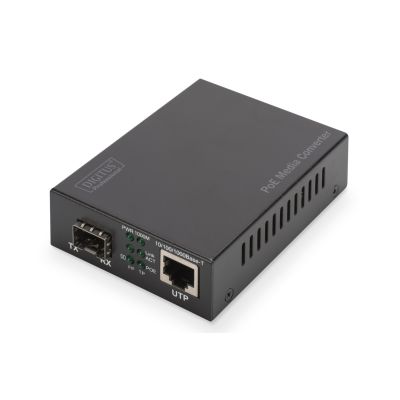 14. Gigabit-PoE-Medienkonverter, RJ45/SFP, PSE