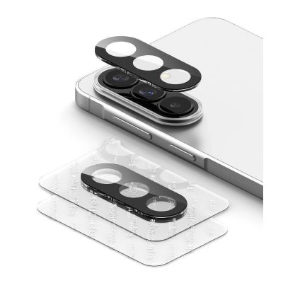 3. Ringke Kamera-Vollschutzhülle, 2er-Pack für Samsung Galaxy A37/A57 5G – Schwarz