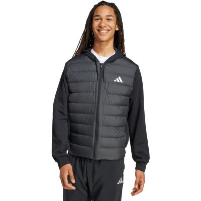 13. Herren adidas Essentials Climawarm Hybrid Daunenjacke mit Kapuze Schwarz KA5251