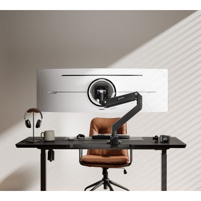 13. Manhattan 462594 Monitorhalterung/Ständer 144,8 cm (57") Schreibtisch Schwarz