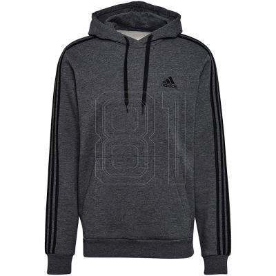 4. adidas Essentials Fleece 3-Streifen Hoodie M GK9082