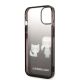 7. Karl Lagerfeld KLHCP14STGKCK iPhone 14 6,1" Hardcase schwarz / schwarz Gradient Ikonik Karl & Choupette