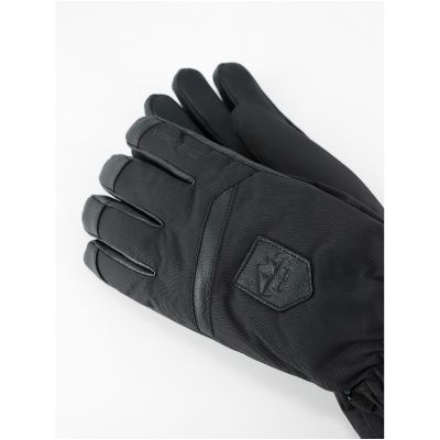 4. Herren-Skihandschuhe VIKING Lars, schwarz, mit Leder, Größe 7